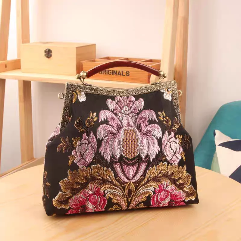 Vintage Designer Lock Shell Bags Handmade Bag Fringe Chain Women Shoulder Crossbody Bag,crossbody bag