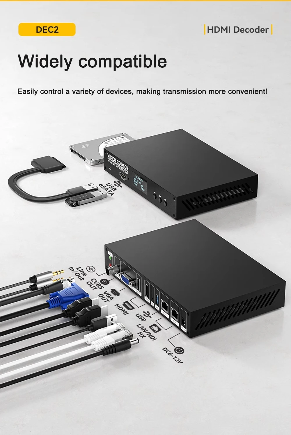 Link Pi DEC2 2-channel HDMI Encoder 4KP60 Decoder SRT NDI RTMP Live Streaming 2G