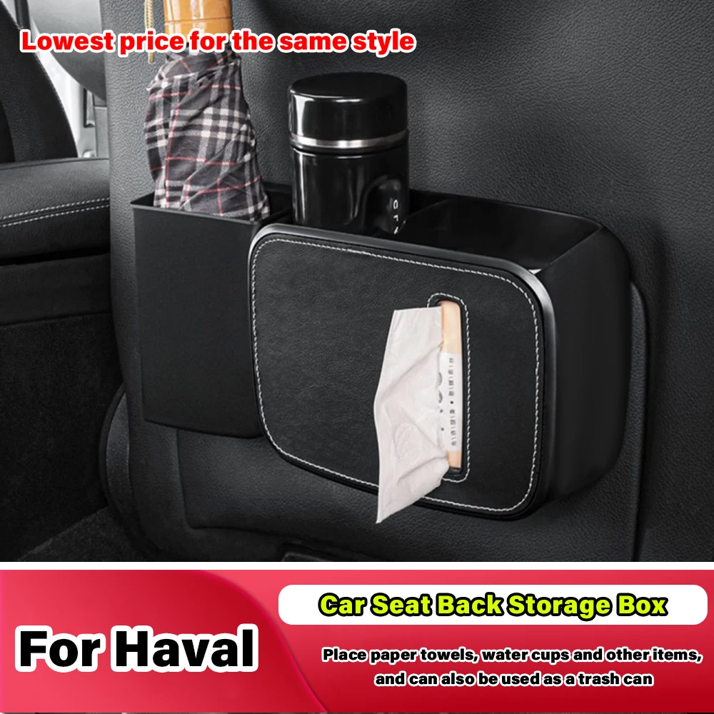 

Universal Car Seat Back Tissue Storage Box Ashtray Phone Holder Accessories For Haval H6 Gt Jolion F7 M6 Dargo F7X H9 GREAT WALL