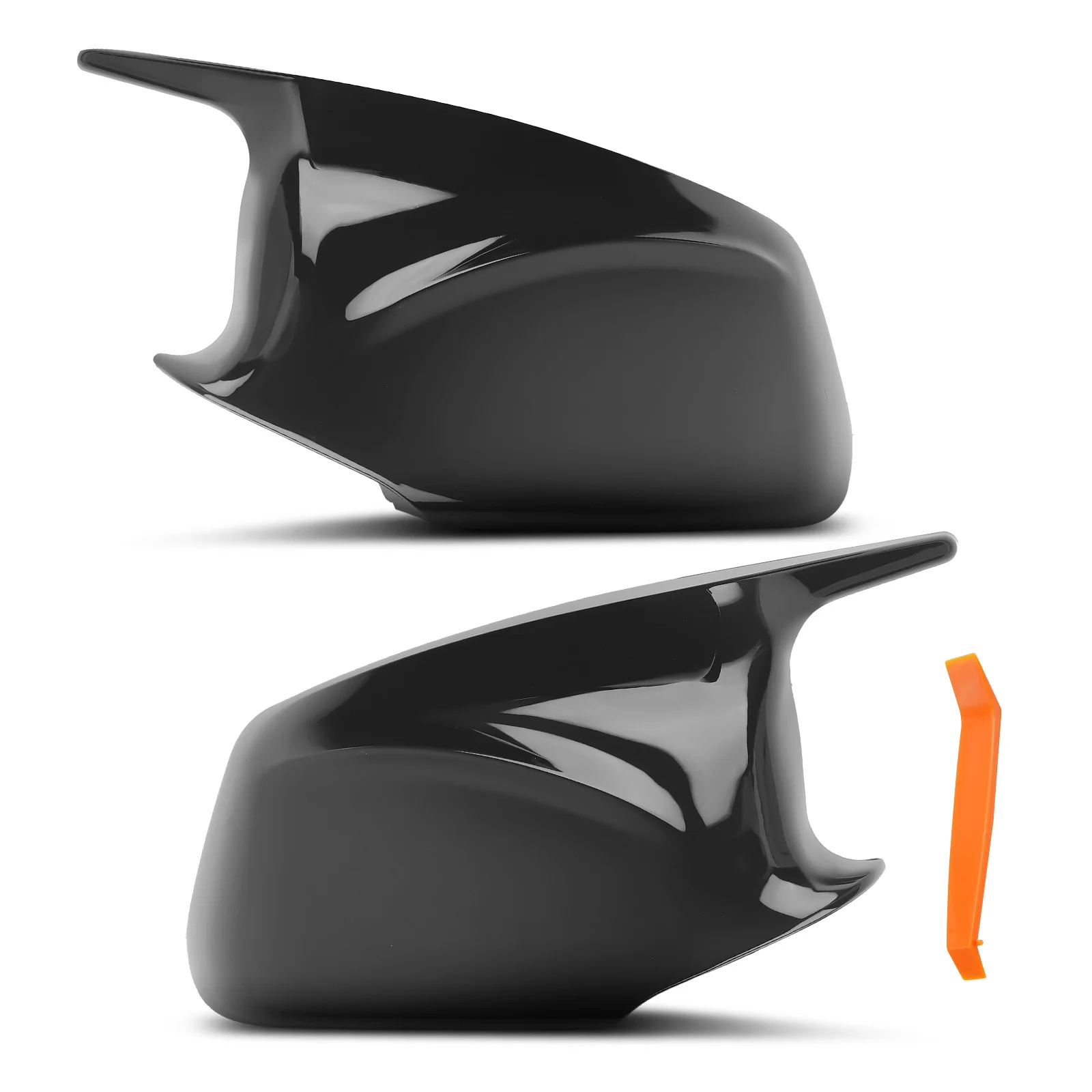 Wing Mirror Cover Cap for BMW 5 Series F10 F11 F18 520i-550i 10-13 Gloss Black
