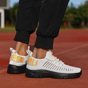أحذية رياضية كاجوال للرجال خفيفة الوزن من الدانتيل الشبكي أحذية ركض قابلة للتنفس ممتصة للصدمات توسيد مضادة للانزلاق في الهواء الطلق Sports2025 3