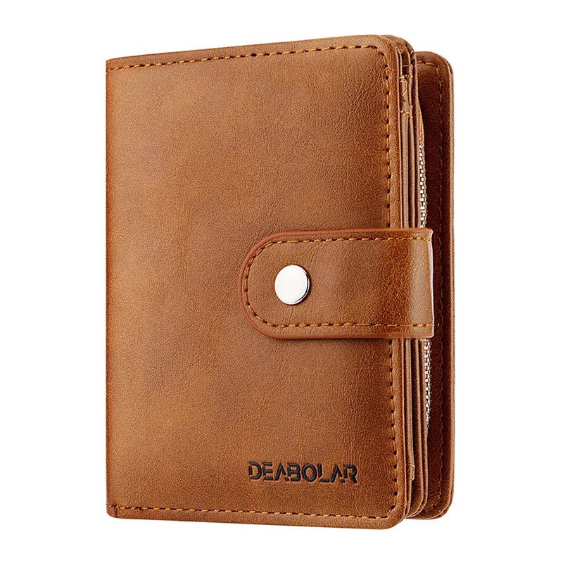 

Short Men Wallet Casual Male Purses Zipper Card Bag Hasp Coin Bag Small Passport Cover Men's Purse Carteira Masculina Billetera