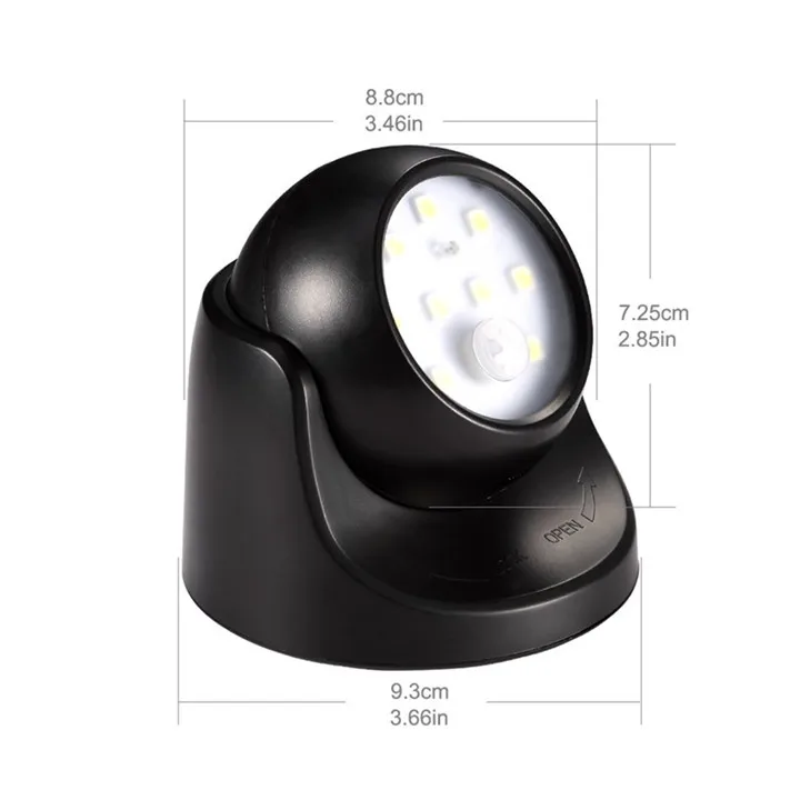 9 LED 360 Degree Motion Sensor Night Light 4