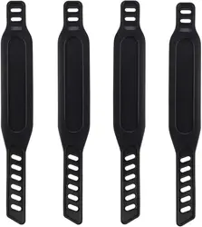 Adjustable Exercise Bike Pedal Straps - Set of 2 or 4 for Enhanced Stationary Cycling Fitness (4pcs)