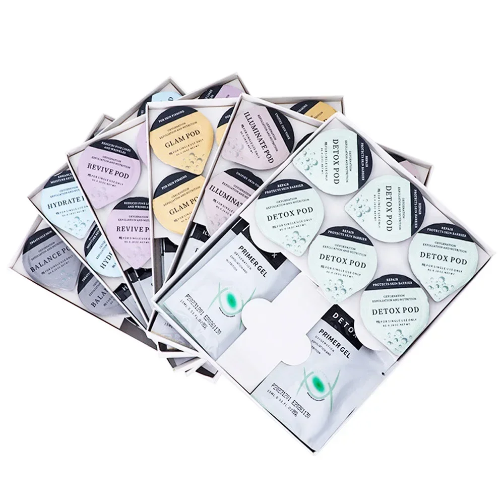5 pcs Revive Pods Glam Pod co2 Skin Care Gels For Aqua Facial Machine CO2 Serum For Oxygen Bubble Facial SPA Machine 5