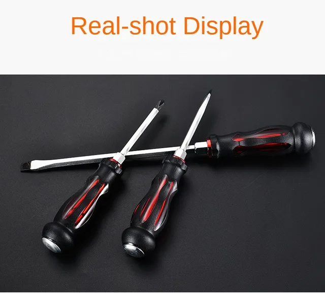 CR-V Alloy Steel Screwdriver With Through Tang Industrial Grade Cross /  Slotted Screw Driver Mechanical Maintenance Hand Tools - AliExpress