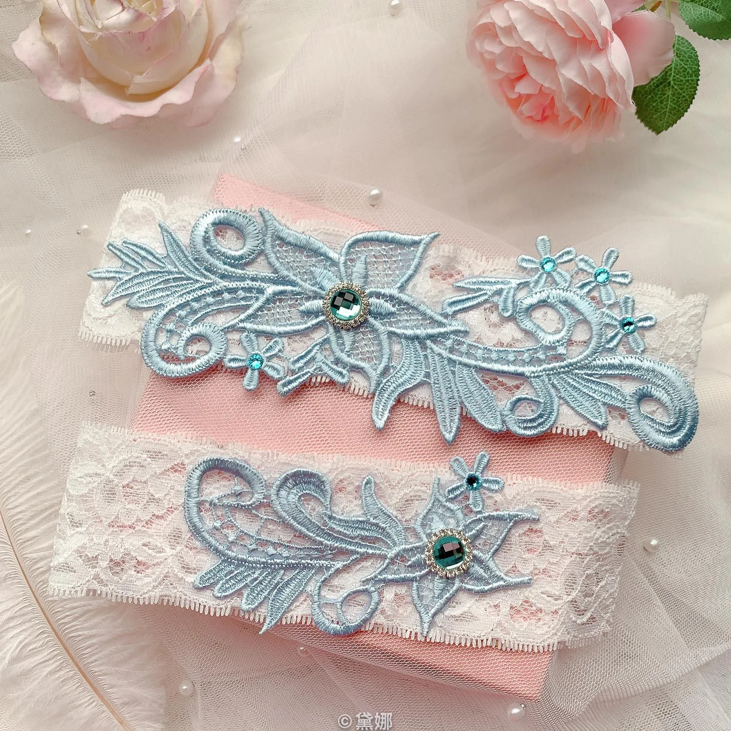 2pcs/set Wedding Garters  Sexy LaceFloral Sexy Garters for Women Bride Thigh Ring Bridal Elastic Leg Garter