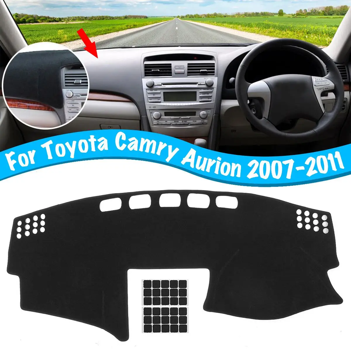 Dash Mat Dashmat Dashboard Cover Sun Shade Dash Board Cover For Toyota
