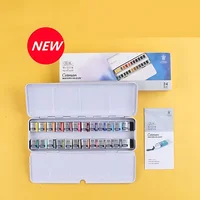 Winsor & Newton Cotman High-Quality Watercolor Paint 24-Color Half-Pan Artist Art Student Special Sketch Paint Set 5