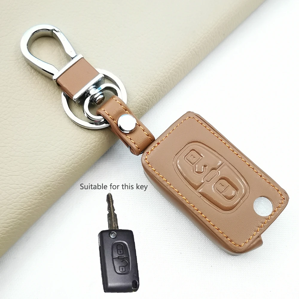 Fit For Peugeot 308 408 RCZ Accessories Key Holder Bag Fob Case Pack Shell  Cover