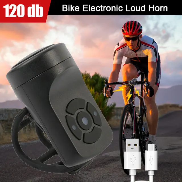 Timbre Bicicleta con Bocina de Alarma Antirrobo 80-130dB Ajuste de Volumen  USB Recargable Timbre Bici a Prueba de Agua, 22-32 mm Manillar Timbre de  Bicicleta para Scooter/Bicicleta : .es: Deportes y aire