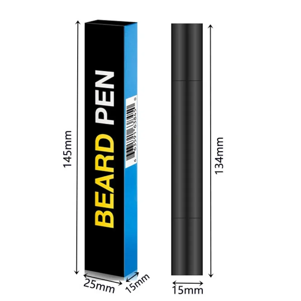 Hot Sale Beard Filling Pen Kit Beard Enhancer Brush Coloring Shaping Tools Waterproof Black Brown Hair Pencil Man Cosmetic