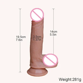 Super Realistic Liquid Silicone Dildo Artificial Big Penis Anal Sex Toys For Woman Strapon Vagina Stimulation Couples Sexual 6