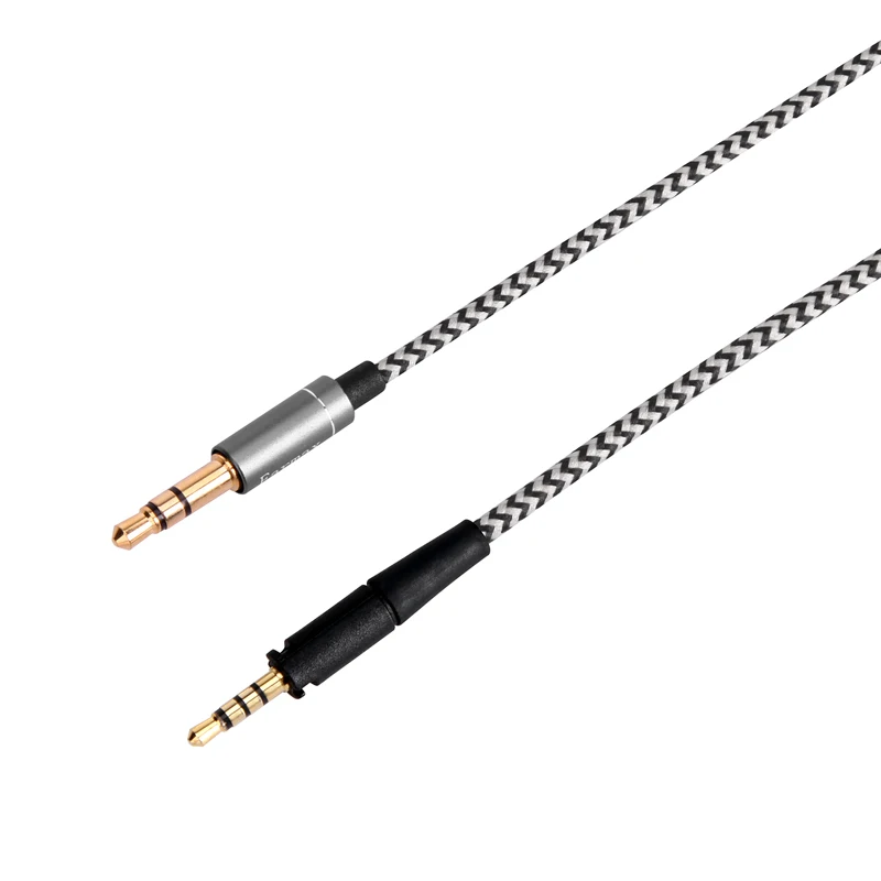 젠하이저 모멘텀 HD4.30 HD458 HD450BT HD400S HD350BT HD4.40BT 이어폰 교체용 나일론 편조 케이블, 3.5mm 2.5mm