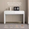 Computer and Gaming Desk with Drawers,  Kids' Writing Table, Three-Layer Lacquered Thick Wooden Board Work Desk 3