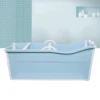 Portable Folding Water Tub Bathtub Adult Spa Soaking Bath Bucket +Drain Pipe Set 3