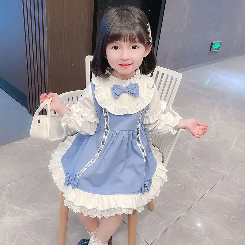New Lolita Girls' High-End Dress Spring and Autumn Birthday Dress Princess