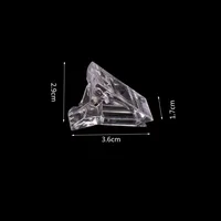 5pcs Acrylic Nail Clip Plastic Fake Finger Polish Extension Tips Quick Building Mold UV Gel LED Manicure Art Builder Tool 2