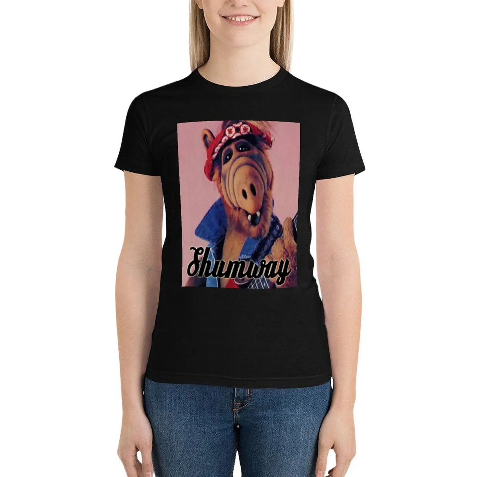 Melmac Rock god T-Shirt Female clothing korean fashion summer tops tshirts for Women