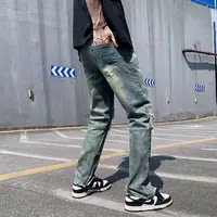 2023 Y2K Fashion Stretch Slim Ripped Jeans Pants For Men Clothing Ankle Zipper Vintage Skinny Biker Denim Trousers Ropa Hombre 2
