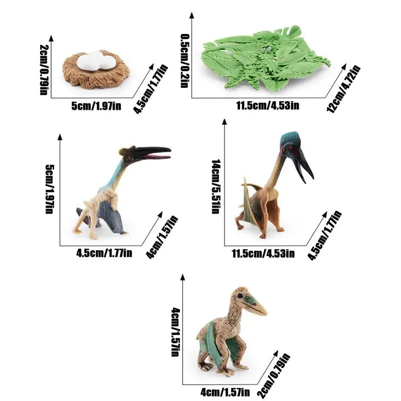 4pcs Simulation Animal Dinosaur Life Model Action Dinosaur Growth Cycle Animal PVC Toy Figures Teaching Tools Kid Baby Gift 6
