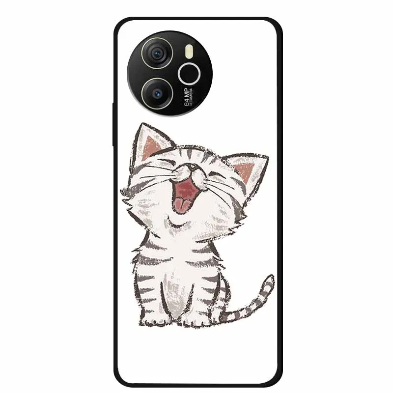Black Silicone Soft Back Protective Case Cover