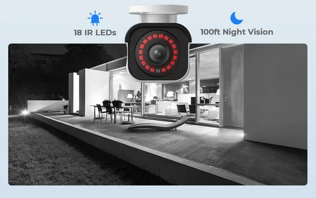 Reolink Outdoor Camera 8mp 4K PoE Human/Car Detection Infrared Night Vision  Bullet Smart Home IP Surveillance Camera P331