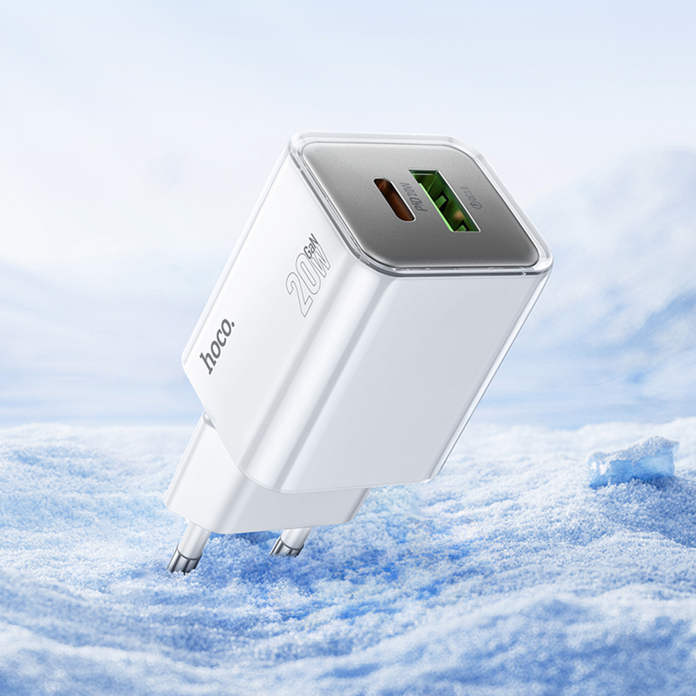 HOCO PD20W USB Type C Charger For iPhone 16 Plus 15 14 13 12 Pro Max Quick Charge QC 3.0 1C1A Ports For Samsung Phone Charger