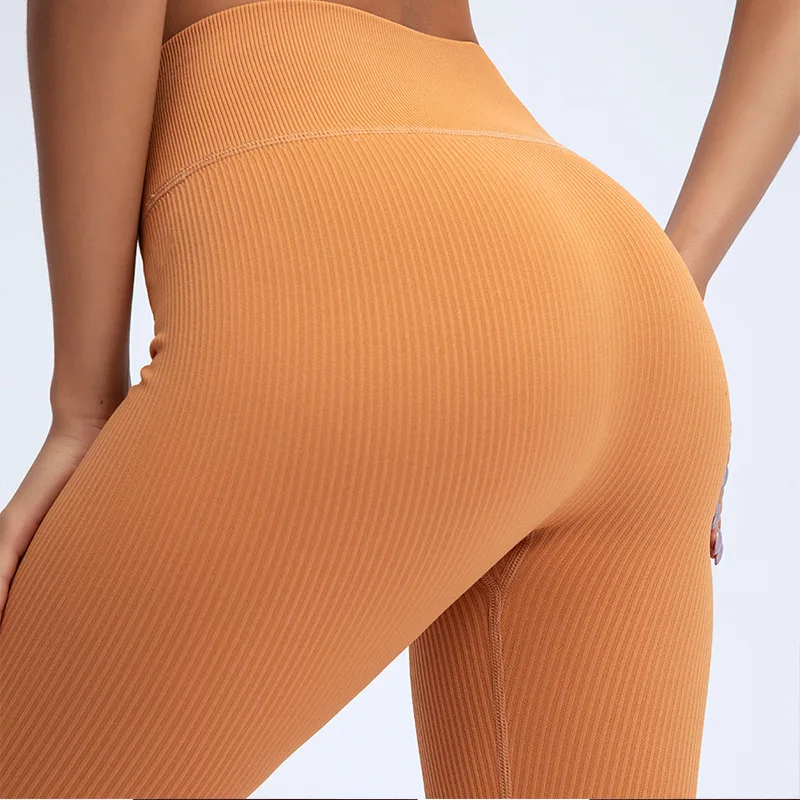 New Women Seamless Sport Yoga Ribbed 