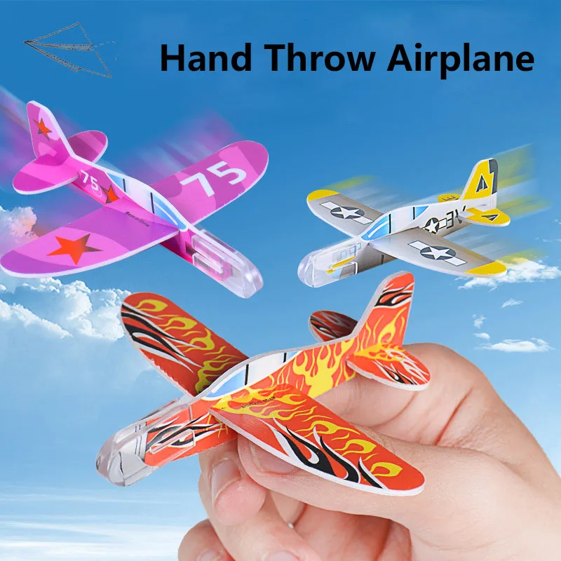 Large EVA Foam Aircraft Toy Hand Throw Flight Glider Aircraft Airplane DIY Toys Throwing Airplane Dinosaur Model Sets Kids Gifts large eva foam aircraft toy hand throw flight glider aircraft airplane diy toys throwing airplane dinosaur model sets kids gifts