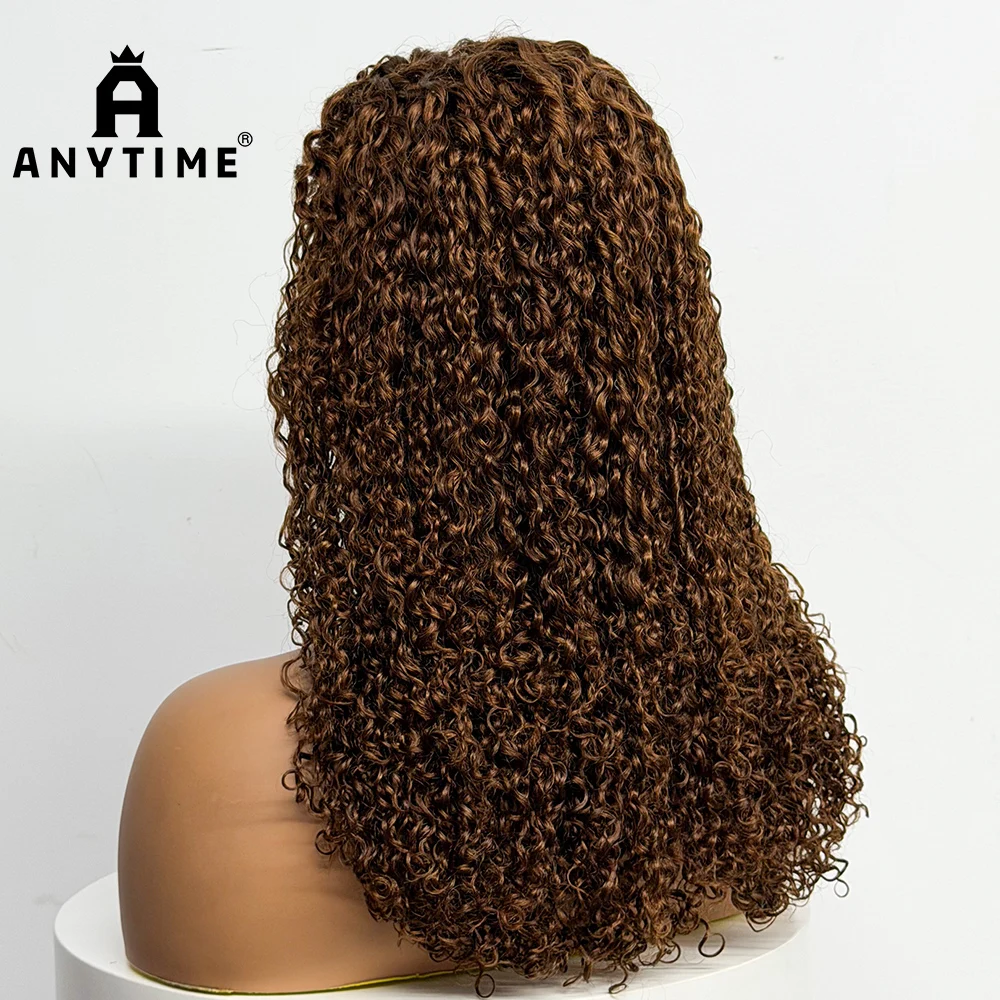 Jerry Pixie Curly 250% Density Real Human Hair Pixie Curl Wigs 5x5 Transparent Lace Closure Front Human Hair Wig for Black Women