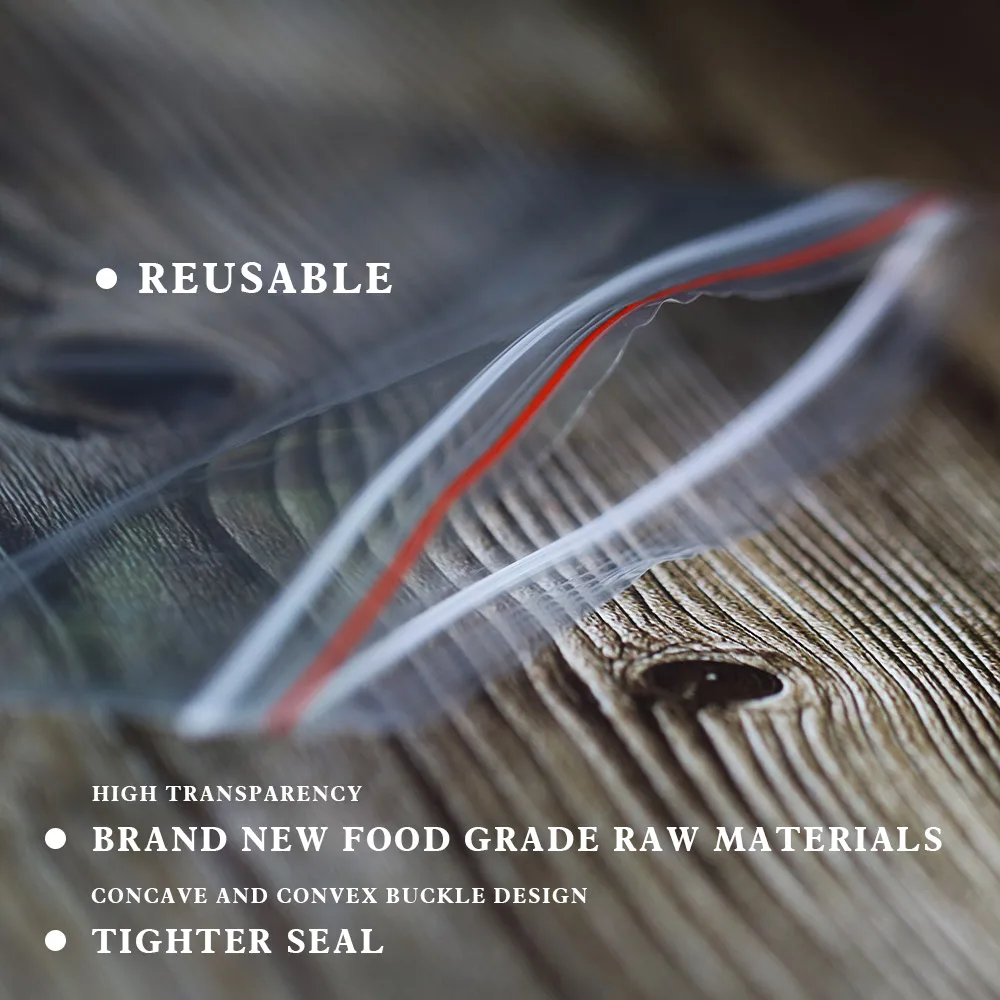 Small Zip Lock Plastic Bags Reclosable Transparent Food Vacuum Storage Bag Clear Ziplock for Candy Jewelry Packing Bag Wholesale - Image 3