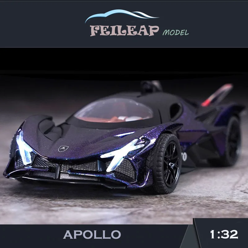 

Модель суперавтомобиля Apollo Project EVO в масштабе 1/32, модель со звуком, детская игрушка, коллекционные предметы, подарок на день рождения, миниатюрный автомобиль