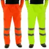 Mens Work Uniform Bottoms Safety Sweat Pants Striped Reflective Pants Loose Mens Jogging Trousers Joggers Patchwork Workwear 3