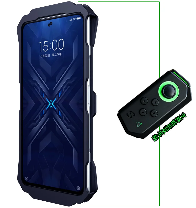 Zimon Metal Armor Phone Case for Xiaomi MI Black Shark 4 4s 3 Pro Series Aluminum Cover for Blackshark 1 2 Helo Phone Housing xiaomi leather case chain
