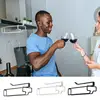 Wine Glasses Holder Under Cabinet Stemware Hanging Rack Bartender Organizer Glass Goblet Iron Rack Bar Kitchen gadgets 5