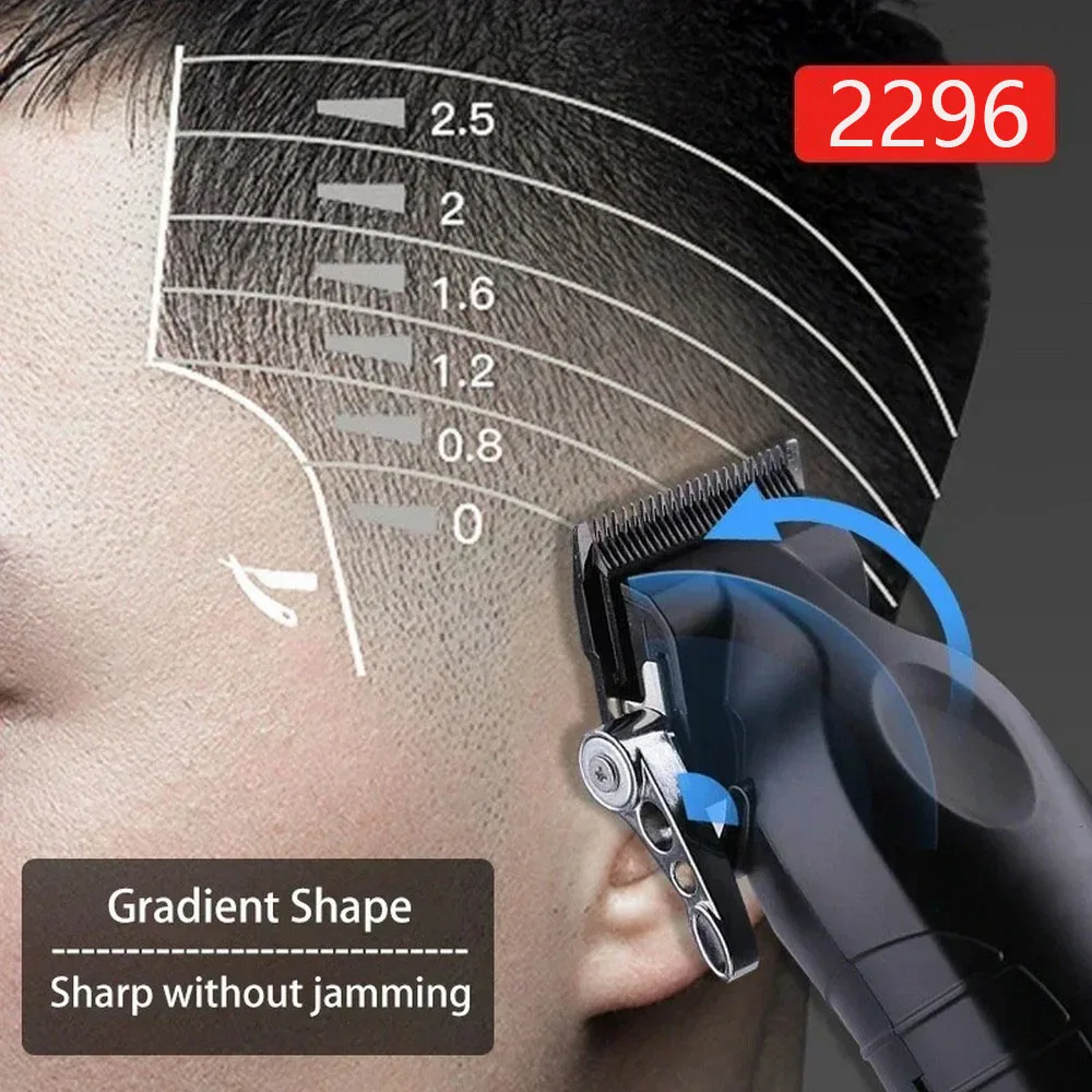 Description Picture 5 of itemProfessional Hair Clipper For Men Adjustable Cordless Electric Hair Trimmer Rechargeable Hair Cutting Machine Lithium