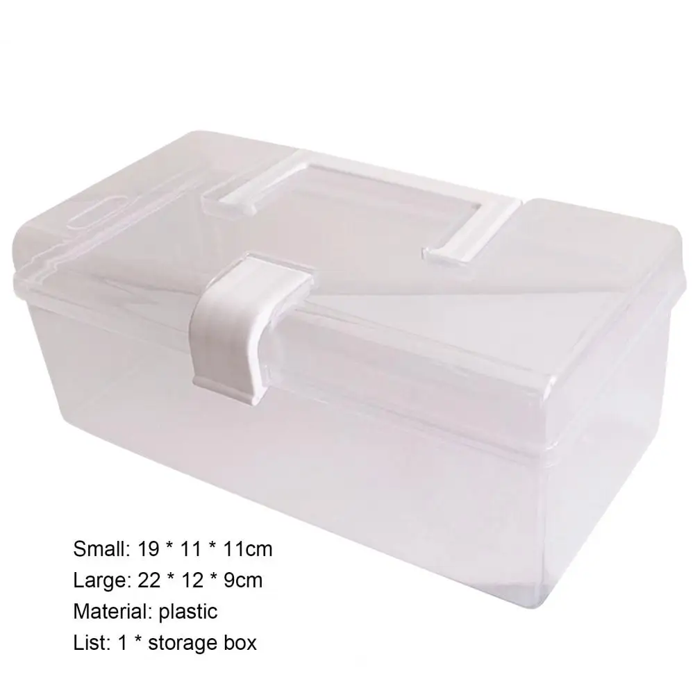 Transparent Index Card Holder Removable Snap-tight Lid Notecard