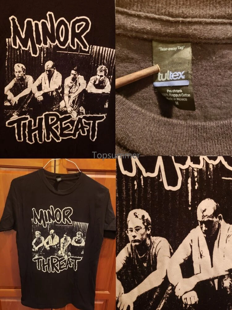 

Vintage Minor Threat Fugazi Y2K Hardcore Punk Band Shirt Oi Xxx Sz. Medium
