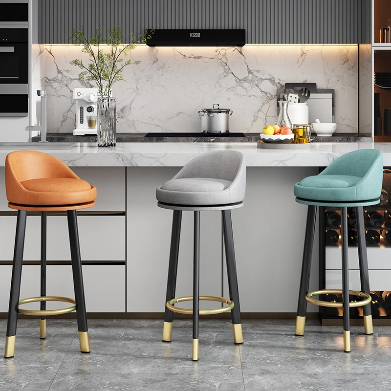 

Nordic European Bar Chair High Kitchen Kitchen Home Bar Chair Luxury Home Make Up Tabourets De Bars Furniture Decoration