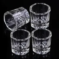 1PC Crystal Glass Acrylic Acrylic Powder Liquid Nail Cup Dappen Dish Lid Bowl Cup Holder Equipment  Nail Tools 1
