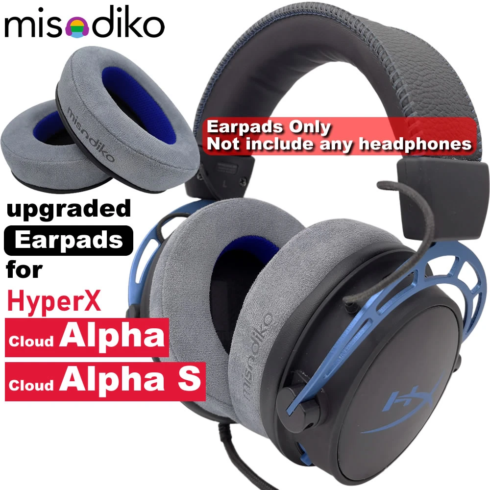 misodiko Upgraded Ear Pads Cushions Replacement for HyperX Cloud Alpha, Cloud  Alpha S Gaming Headset|Earphone Accessories| - AliExpress