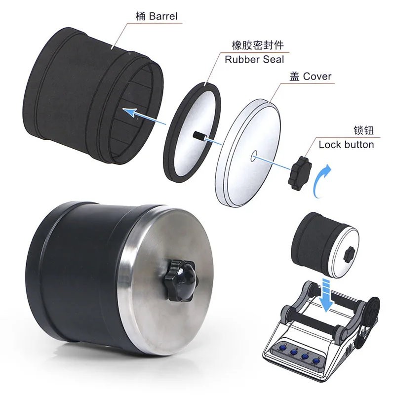 Rock Tumbler Kit DIY Electric Rock Tumbler Toy Polishing Machine for Adult Kids