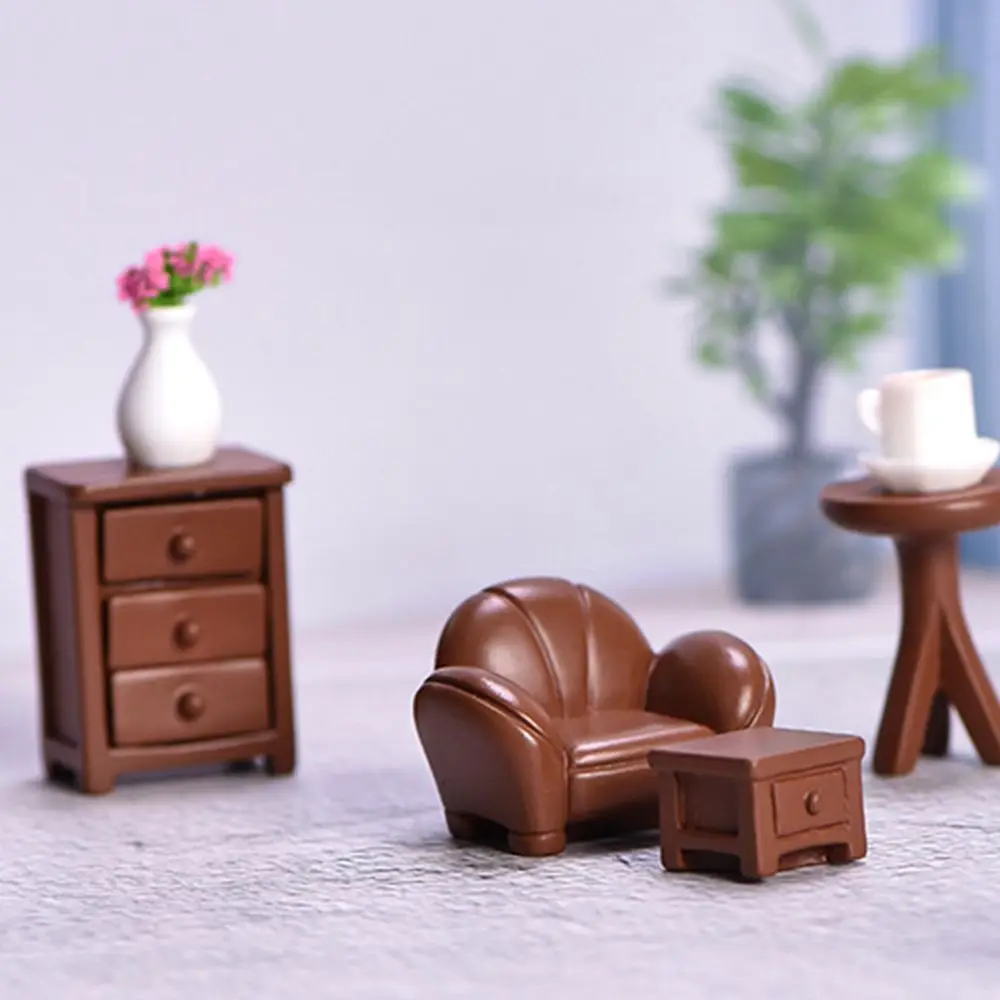 Bonsai Accessories Chair Dollhouse Ornament Kids Gift Sofa Miniatures Desktop Decor Simulation Bed Model Furniture Figurines