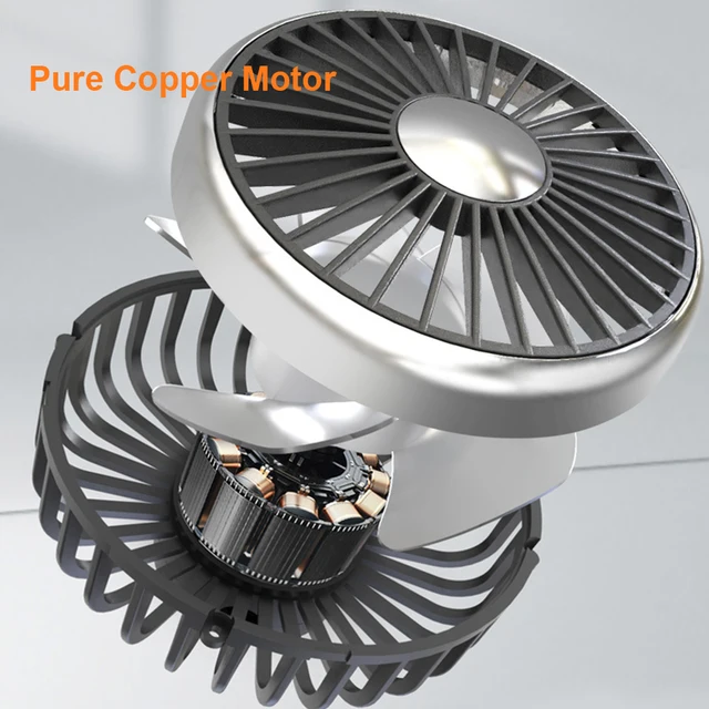 Dual Head Car Seat Cooling Fan 5