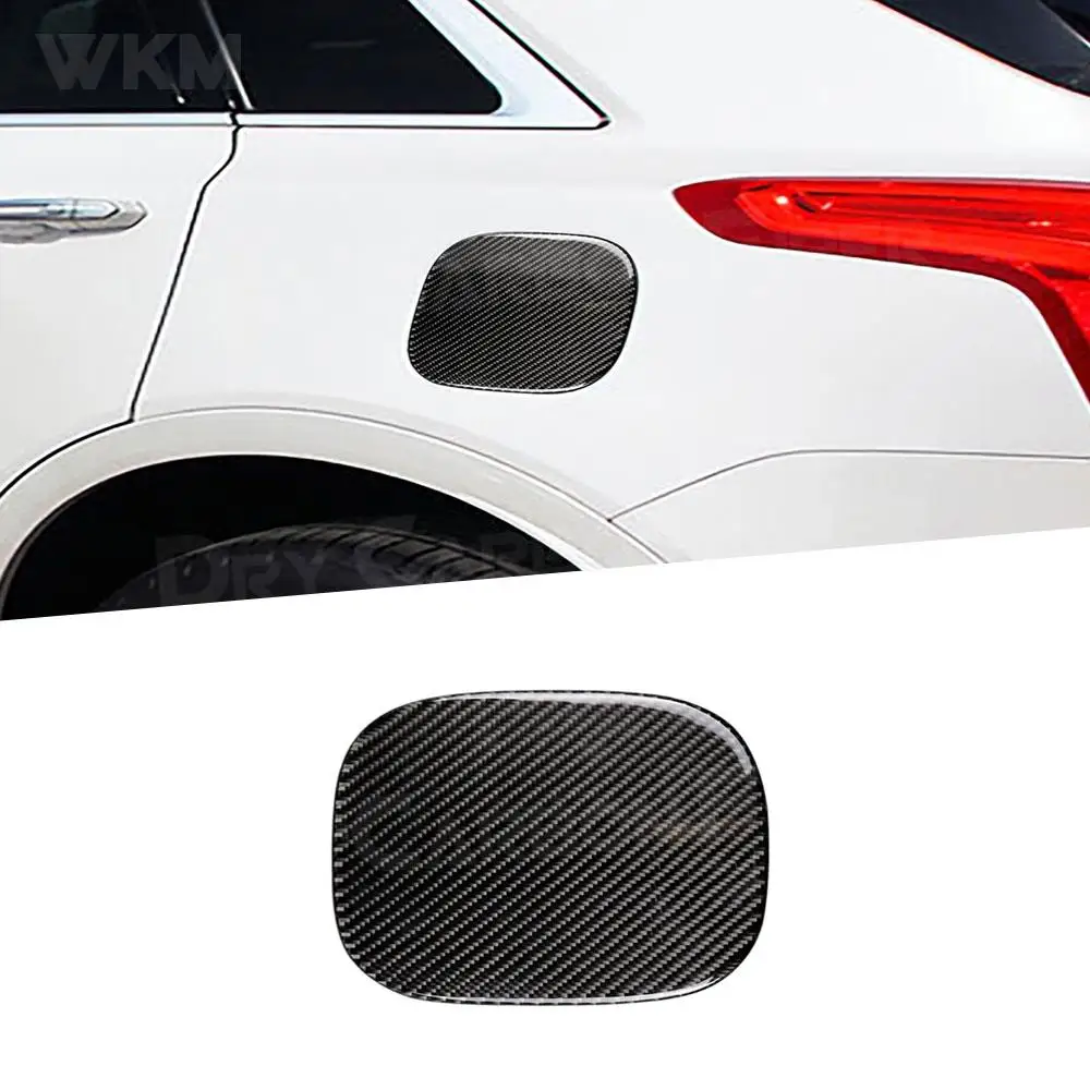 

Fuel Tank Cap Cover Carbon Fiber Sticker Trim Auto Round Lid Potection Round Lid Car for Cadillac XT5 2016-2019