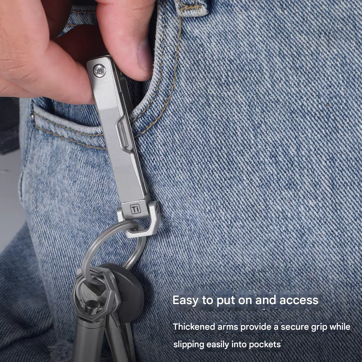 Titanium Alloy Keychain Multifunctional buckle knife Unboxing Device Quick Release Belt buckle To Prevent Accidental Opening