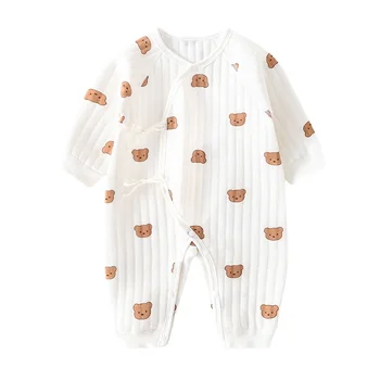 Cartoon Bear Baby Romper 1