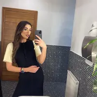 Robe mi-longue tricotée en Patchwork pour femmes, élégante, manches courtes, taille haute, décontractée, simple boutonnage, robes courbées, été, noir, Beige, nouveau 4