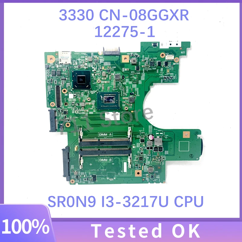 

Mainboard CN-08GGXR 08GGXR 8GGXR For DELL Latitude 3330 Laptop Motherboard 12275-1 With SR0N9 I3-3217U CPU SLJ8C 100% Tested OK